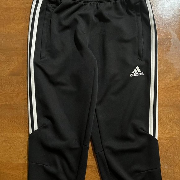 Adidas Men's Black With Half White Stripe Size XS Joggers - Picture 1 of 4